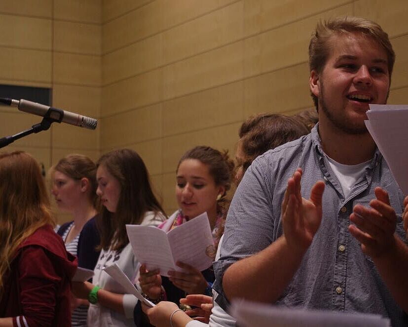 Spaß im Oberstufenchor