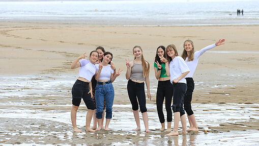 Ein bisschen wie Urlaub: Der Strand von Ouistreham.